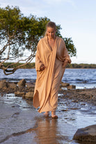 Front view of Zokkibee Vacanza oversized dress with relaxed fit and casual style