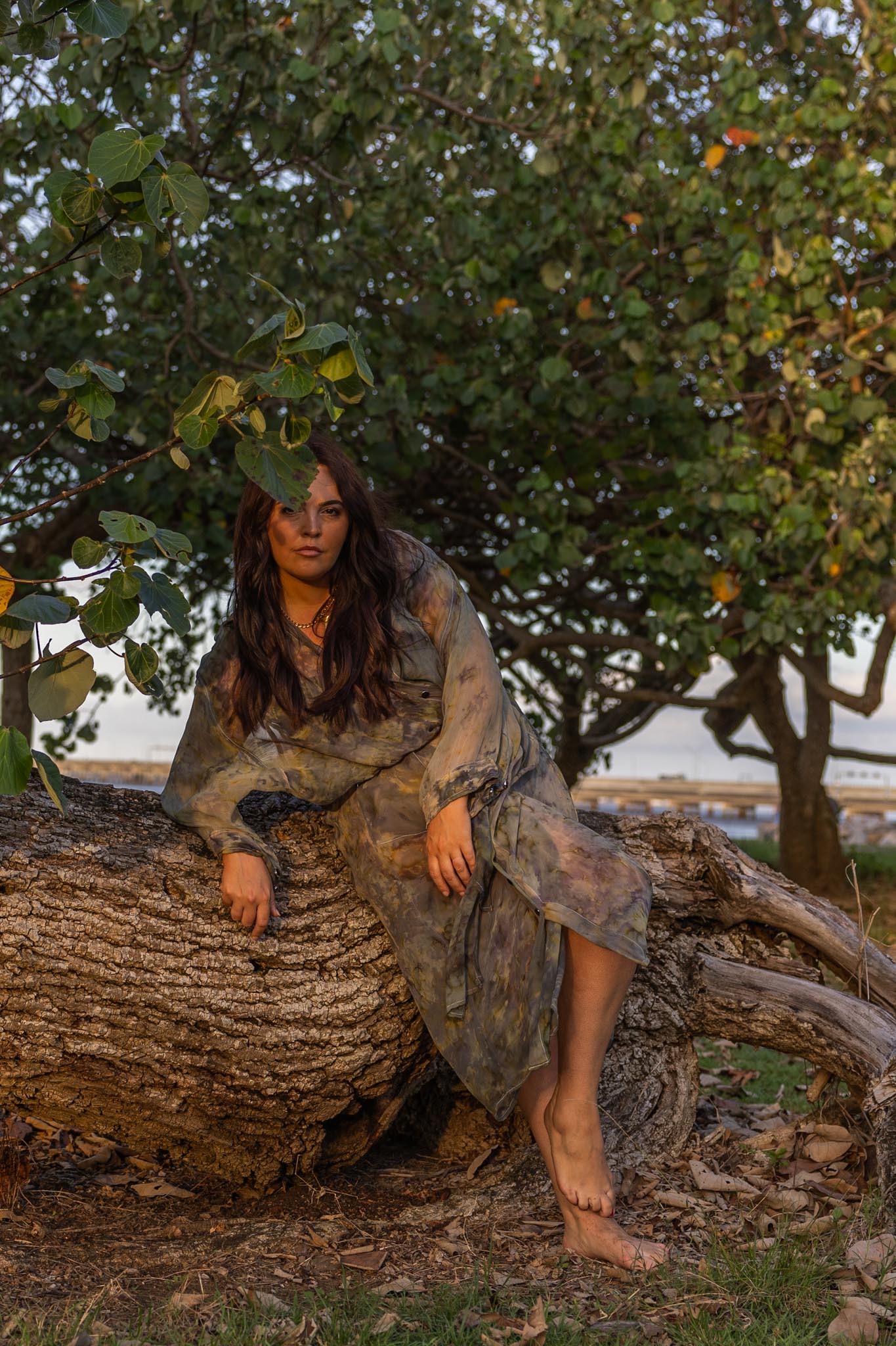 Shajara Silk Duster Coat