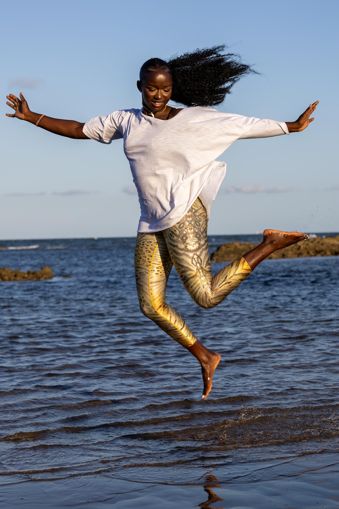 Front view of Zokkibee oversized t-shirt with relaxed fit and soft cotton fabric