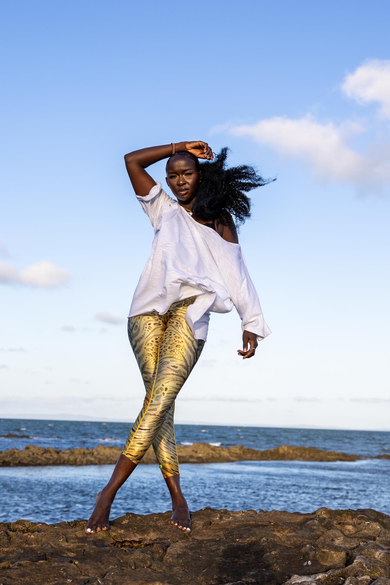 Front view of Zokkibee oversized t-shirt with relaxed fit and soft cotton fabric