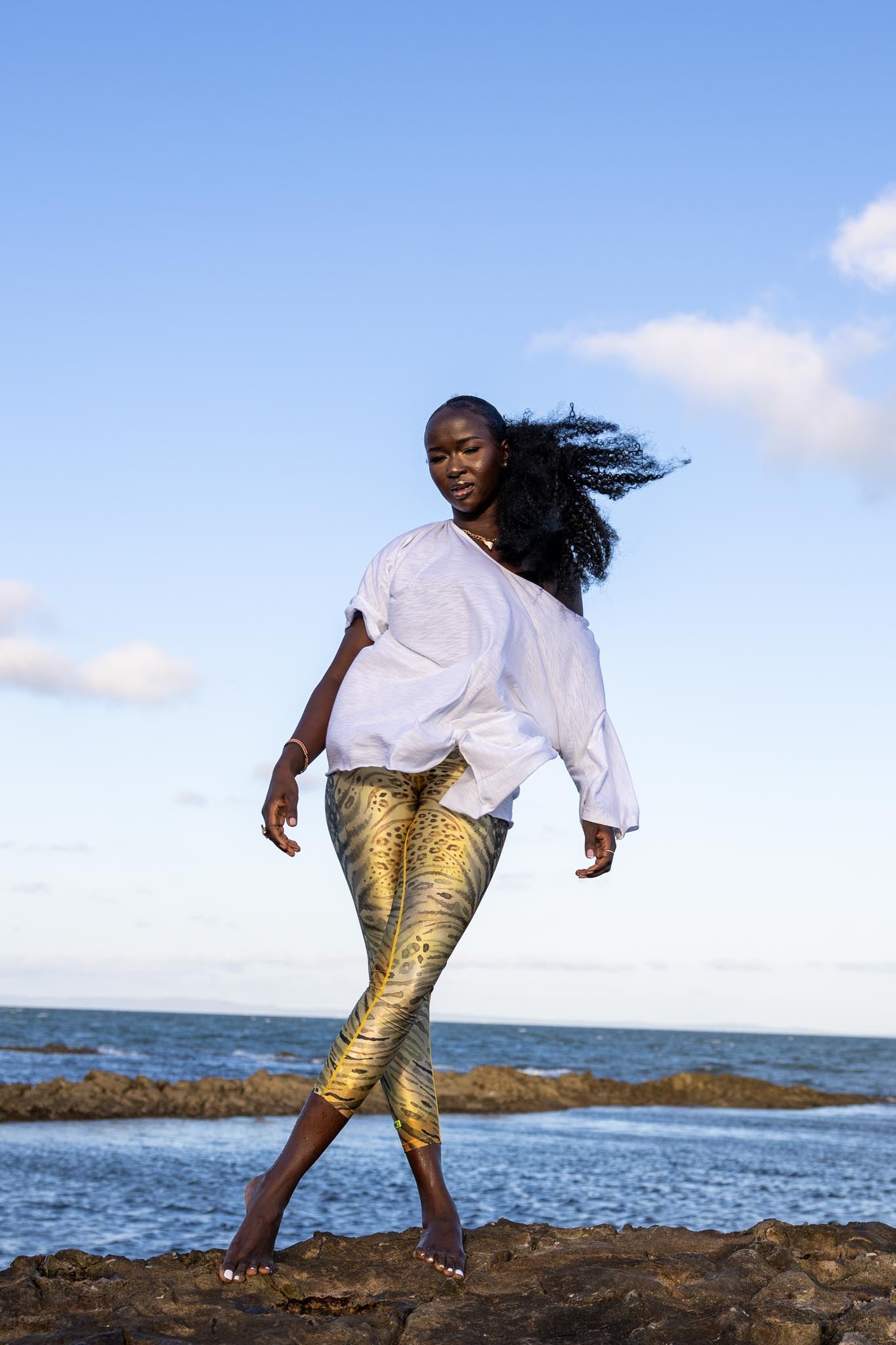 Front view of Zokkibee oversized t-shirt with relaxed fit and soft cotton fabric